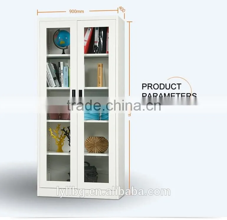 Clear View Glass Door Metal Storage Cabinets