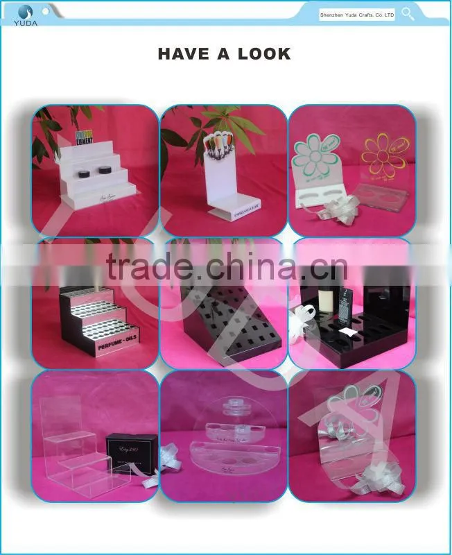 2 drawes clear perspex makeup storage box acrylic comestic display acrylic containers