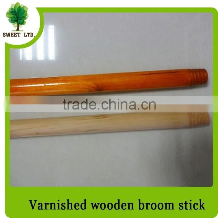 Broom&Dustpan varnished wooden handle for broom from china manufacturer