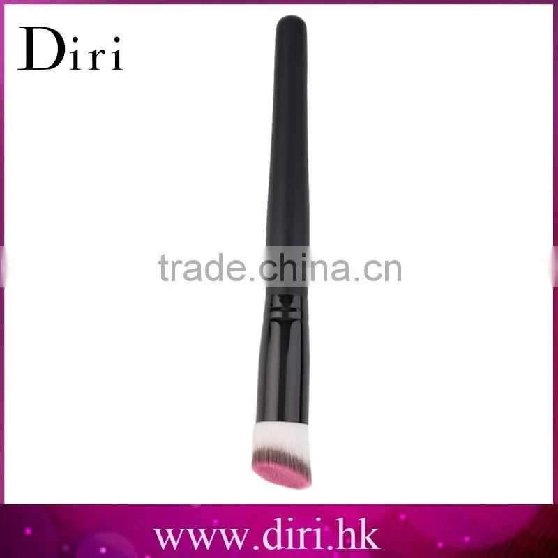 Professional Wood Angled Flat Top Foundation Blush Brush Liquid Cosmetic Makeup Brush