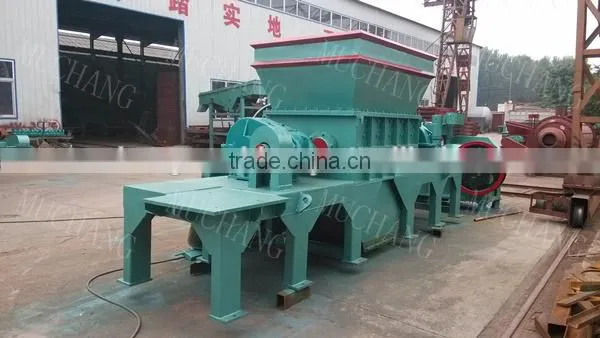 Used for waste tire wood pallet twin shaft shredder