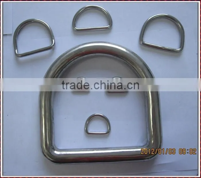 2 d ring file welded stainless steel d ring for dog collar
