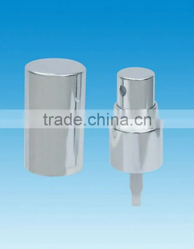 plastic sprayer with silver aluminium sprayer for perfume bottle