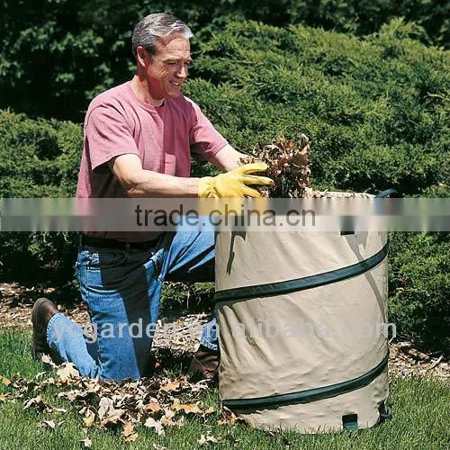 printed pop up garden bag PP PE oxford jute material garden bag wholesaler
