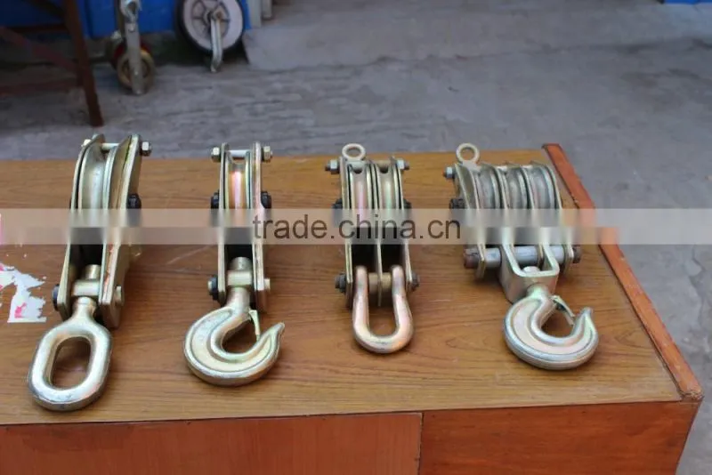 10-15Ton rope pulley block and tackle for lifting or hoisting
