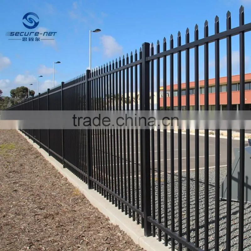 Portable Steel tubular fence /picket fence/Security metal tubular fence manufacturer