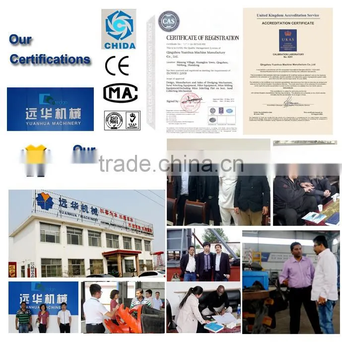 heavy duty gold dredging equipment with processing line