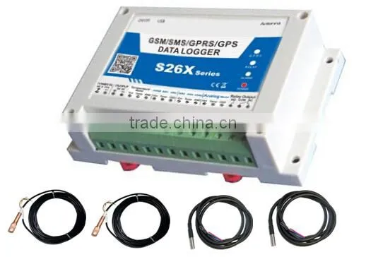 3G/GPRS temperature data logger S260 record and alarm for remote monitoring temperature, humidity,current,voltage and so on