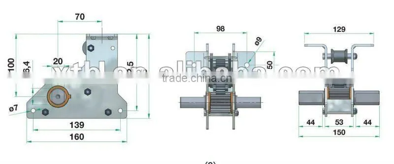 Pinion for shading system