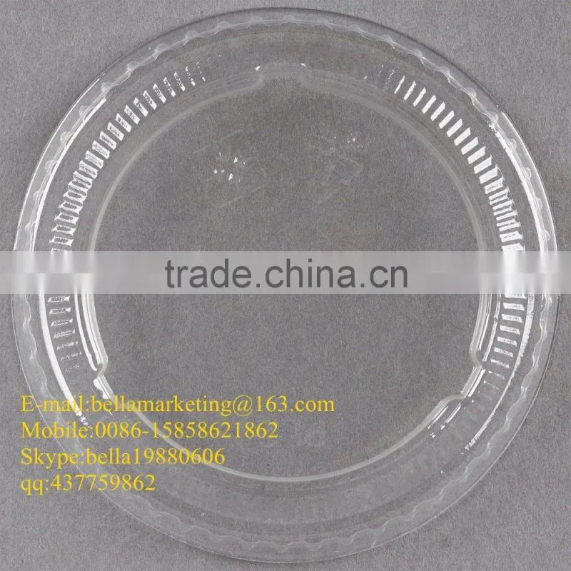 Disposable Polystyrene Lid for 2 oz. Souffle Cup / Portion Cup