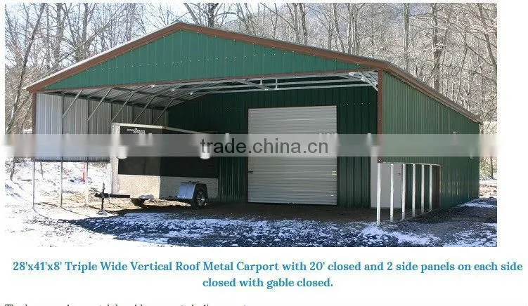 ISO certified steel structure garages high quality