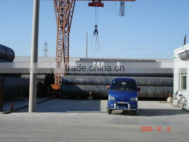 Spiral welded steel pipe