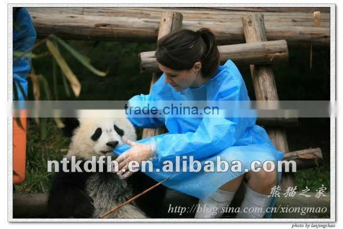 PE coated nonwoven for medical bed sheet or gown