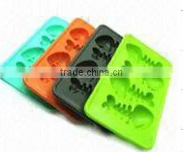 HOT selling silicone ice cube tray with fish shaped