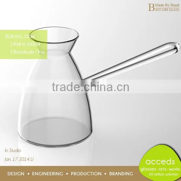 Borosilicate Fashioned Microwave Handmade Unbreakable Tea Pot Glass Made