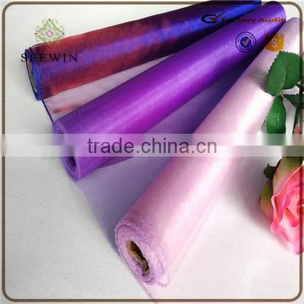 colorful Flower soft wrapper organza roll for flower packing