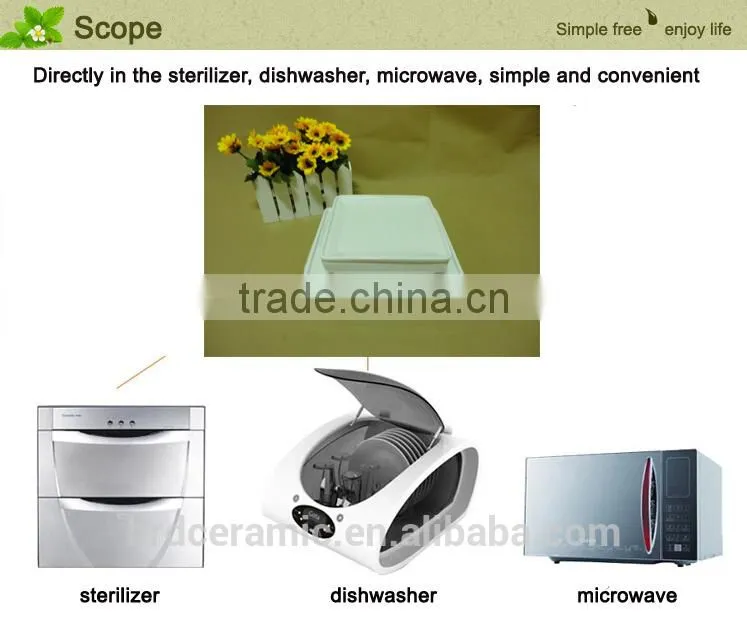 Hot Sale daily use porcelain with lid ceramic bakeware