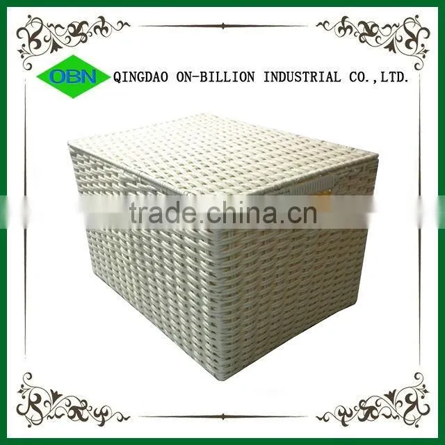 Set of 2 Woven Plastic Storage Container