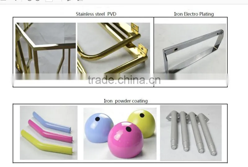 14 inch 2 rod Durable chrome hairpin table legs metal leg with wood top