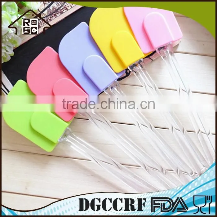 Butter Scraper With Transparent Handle Small Heat Resistant Cooking Utensil