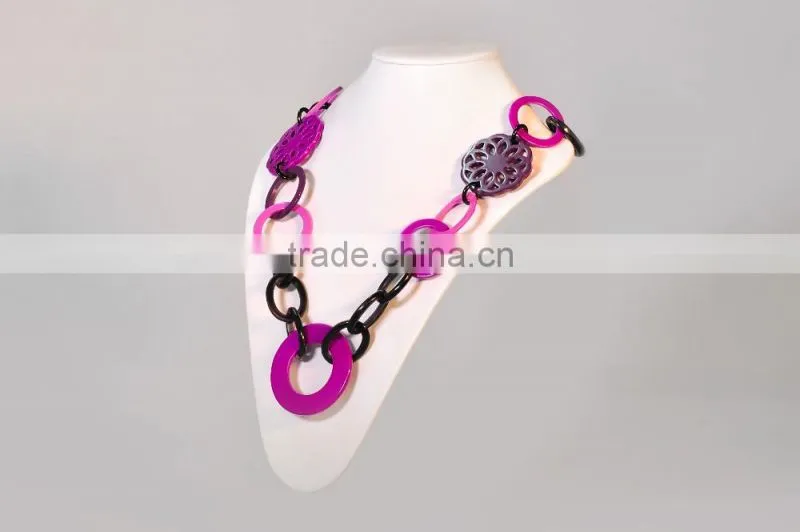 Horn necklace made of natural buffalo horn in Vietnam