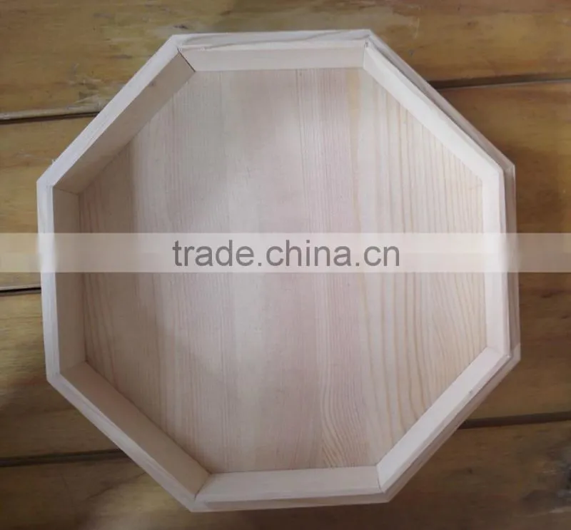 unfinished pine wooden box