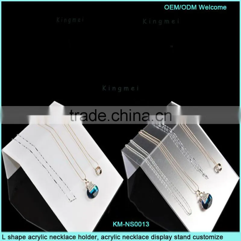 acrylic necklace holder, acrylic necklace display stand can holder 4pcs necklace