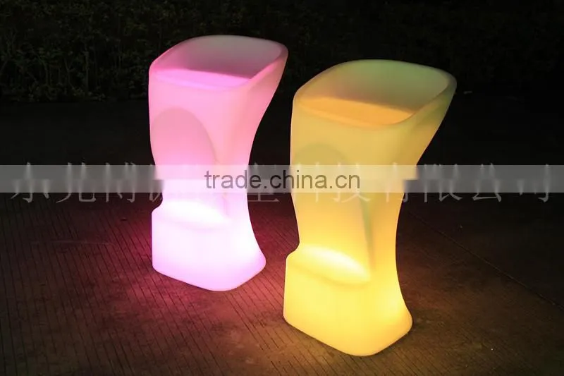 LED bar chair for party, led lighting nightclub chairs for events