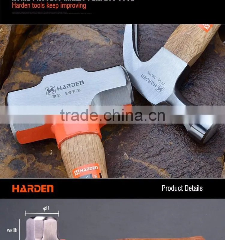 Professional Sledge Stoning Hammer Oak Wood Handle
