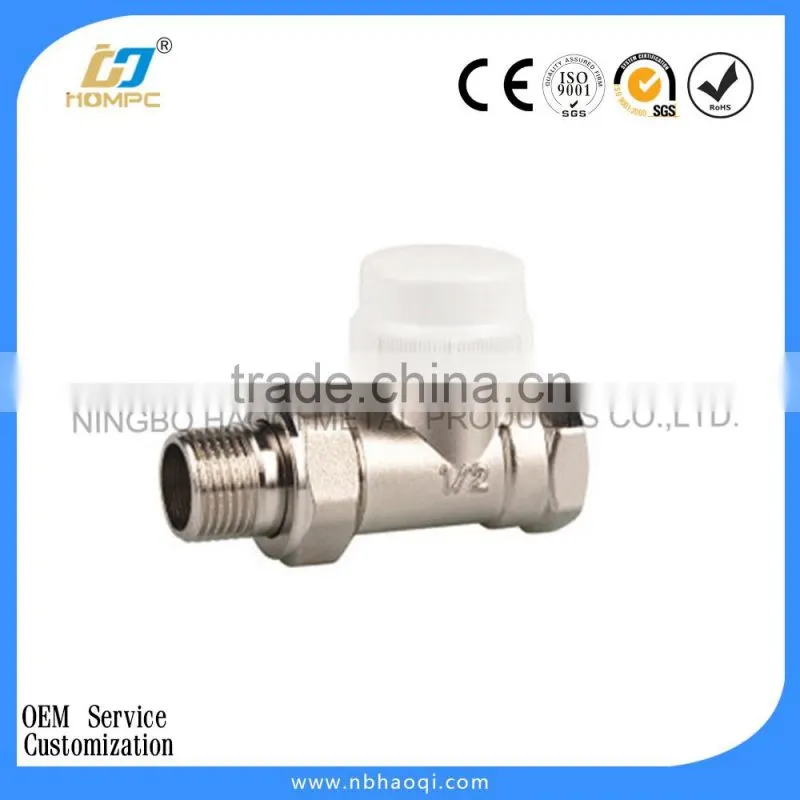 UK market angled heating radiator valve