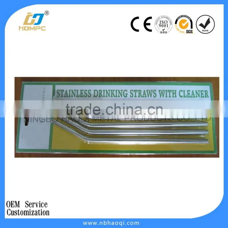 2015 new design stainless steel bar straight drinking straw