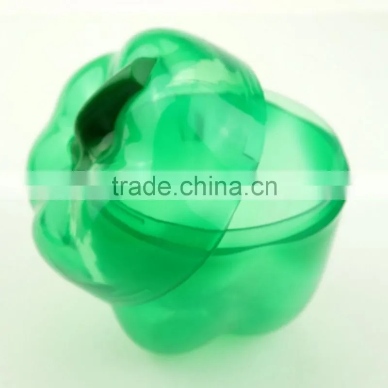 41055 green pepper Shaped Plastic Saver/Storage Box/Storage Container with FDA/LFGB