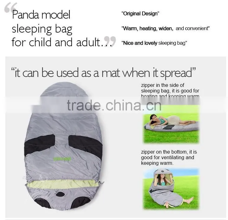 Panda Shape Sleeping Bag for Cute Girls in Cold Weather
