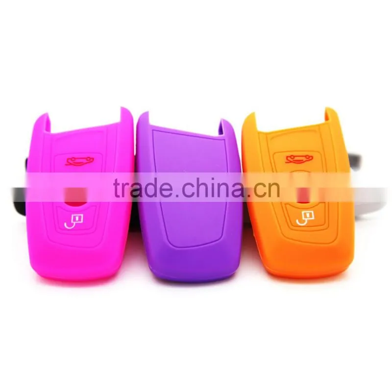 New arrival rubber car key protective cover for BMW keys rubber silicone car key case