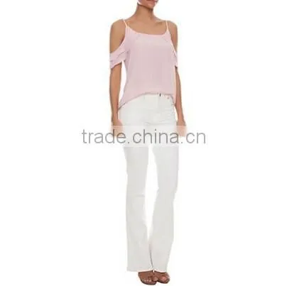 Woman Blouses Sexy Sleeveless Chiffon Ruffle Plus Size Ladies Blouses Casual Tops Clothing 2015 New Summer 4 Colors