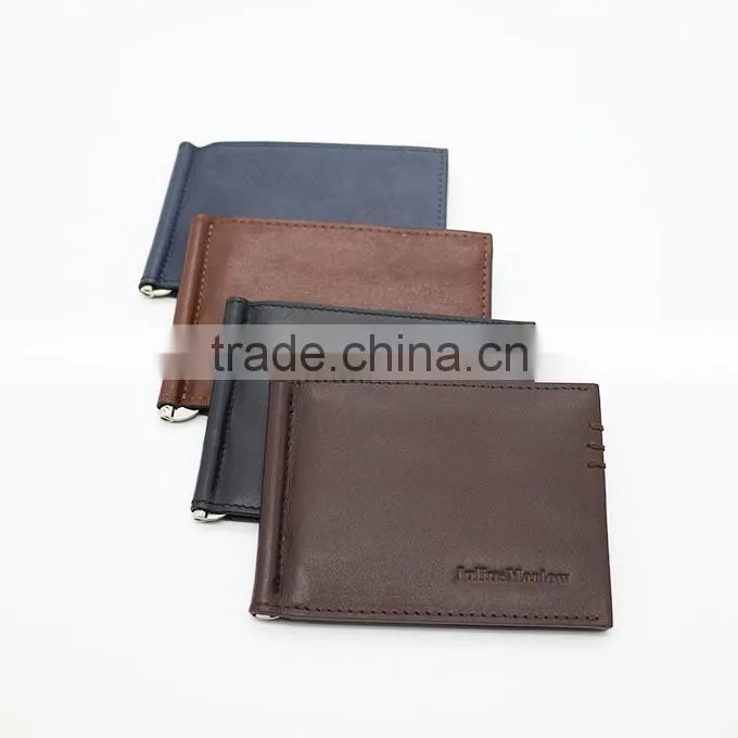 J7094 Genuine Leather Money Clip Car Holder