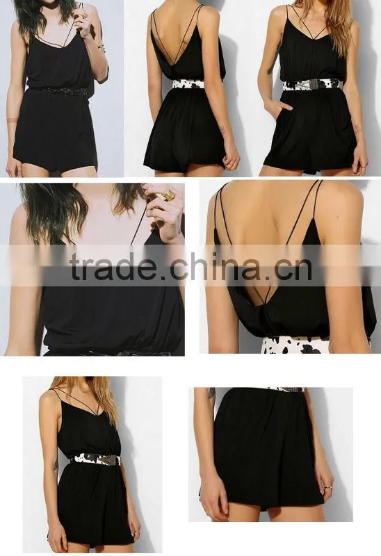 Pins And Needles Double Ruffle Strapless Romper