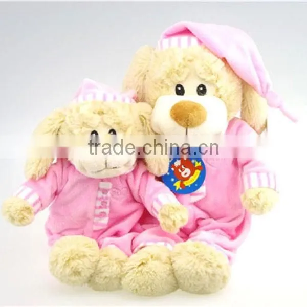 Sitting super soft stuffed doggy baby first tv plush toys