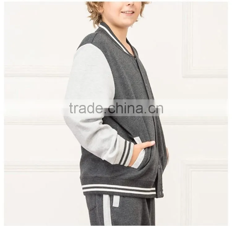 Spring Cotton School Children Casual Baseball Jackets / Varsity Jackets