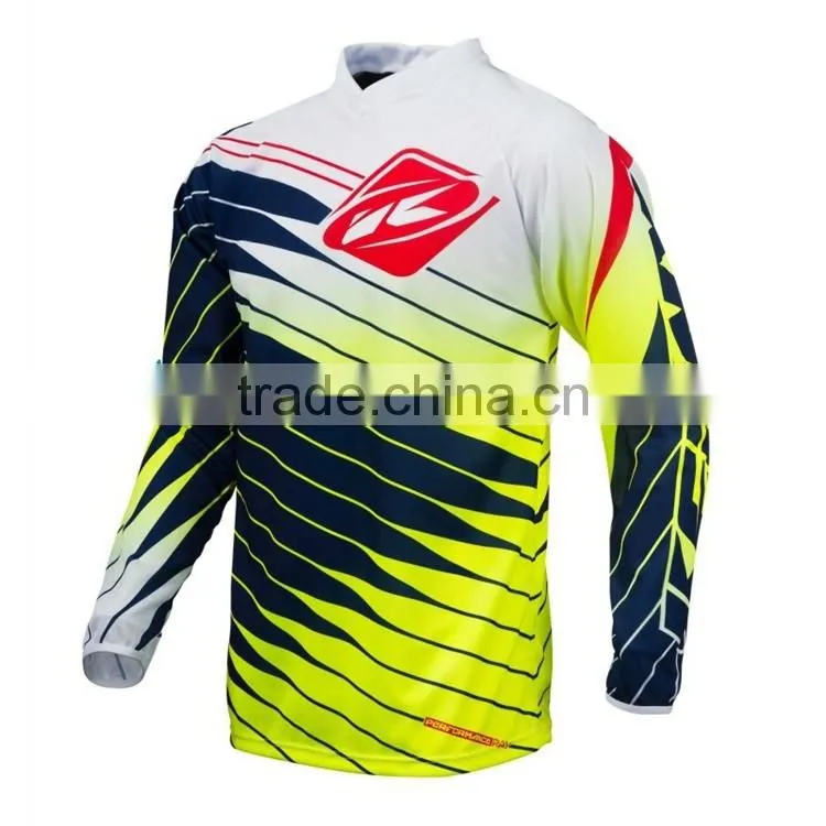 Unisex custom cheap downhill bike jerseys with Italy fluorescent ink