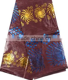 2017 Hot Selling 100% Cotton Fabric Textile Bazin Riche Fabric For Dress