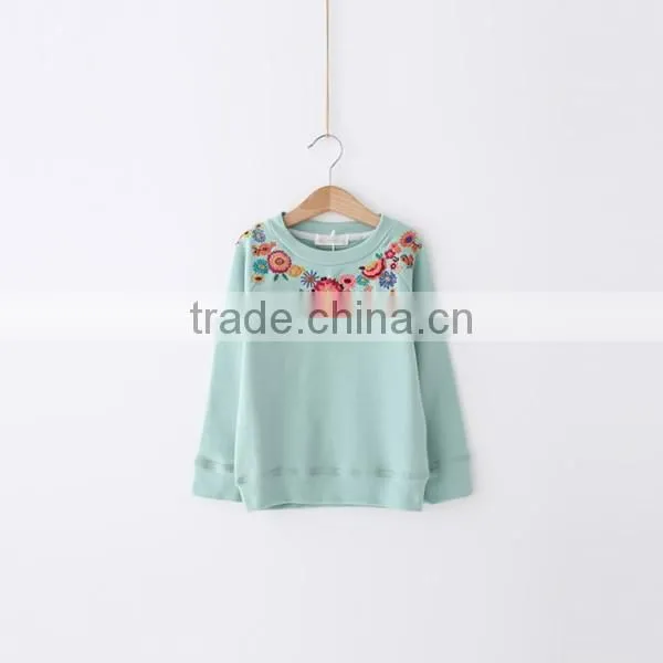 girls fashion shirts embroidery pullover designs sweater