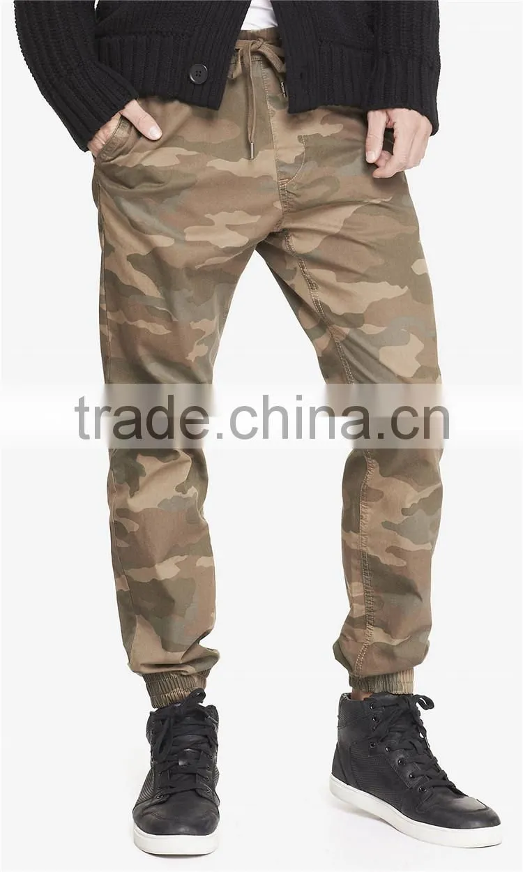 Mens cheap camo cotton military trousers pants from factory