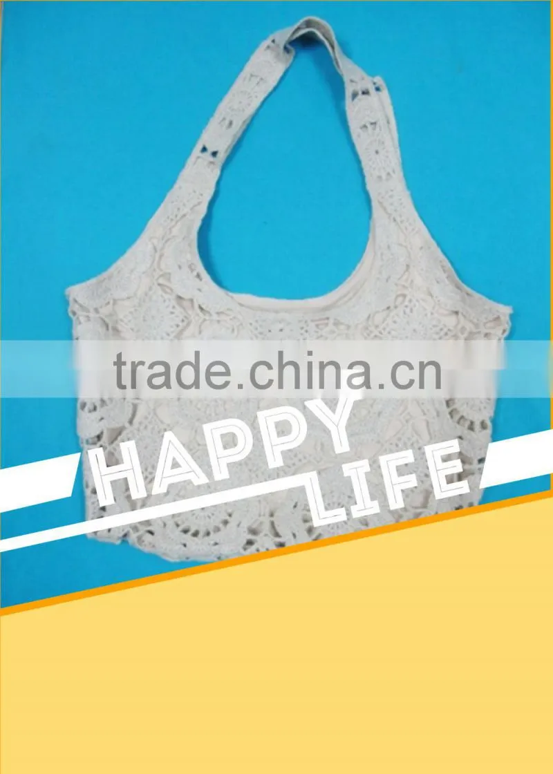 New style fashion ladies beach bag /shopping bag handmade shoulder bag 2015