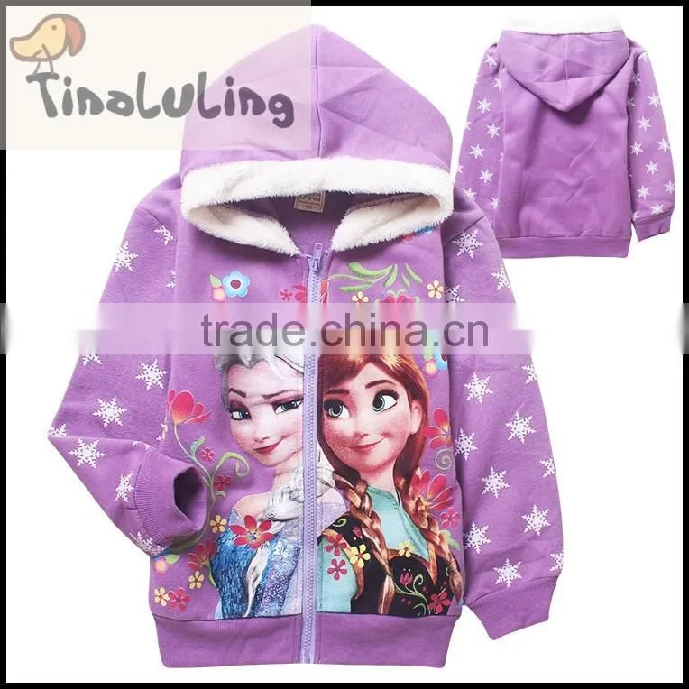 2015 high quality children clothing Kids Winter Jacket fleece jacket girls zip jackets