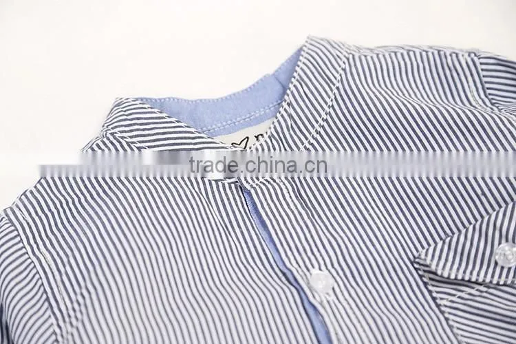 2016 hot sale custom latest shirt dress designs children clothes