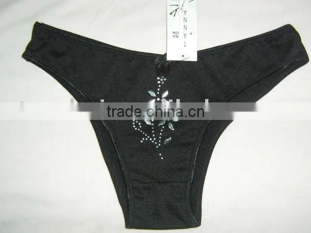 Girls fancy black ladies thong sexy girls thong g string 0535#