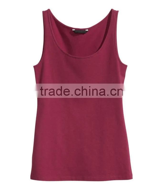 Soft Stretch Jersey Basic Vest Top