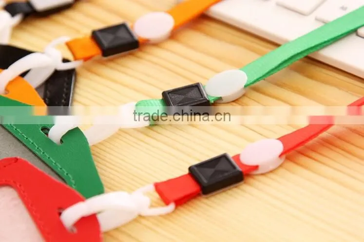 1cm plastic hook Ribbon badge lanyard lanyard gold ribbon work documents card sets with rope chest card rope