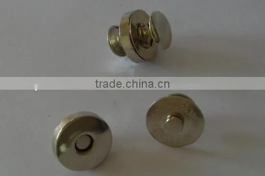Environment friendly gold finish color magnetic button, magnetic snap button JS-CR-97